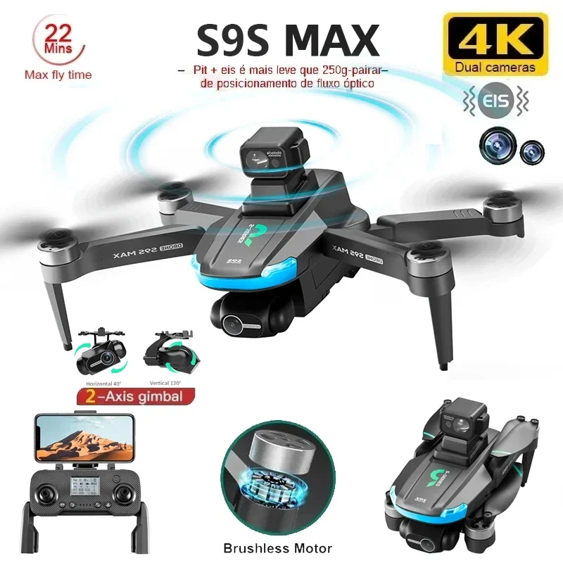 ใหม่S9S MAX MINI Drone 4K 2 แก - Drone Racing Camera บทวิจารณ์และราคา
