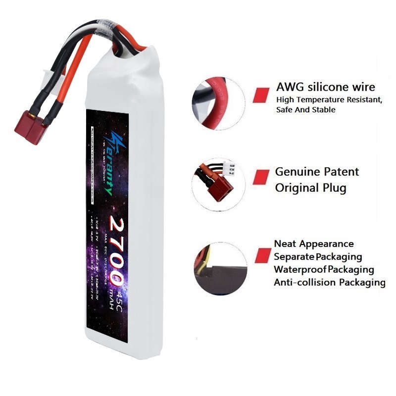1/3ชิ้น2S 7.4V LiPo แบตเตอรี่2 - Drone Racing Battery บทวิจารณ์และราคา