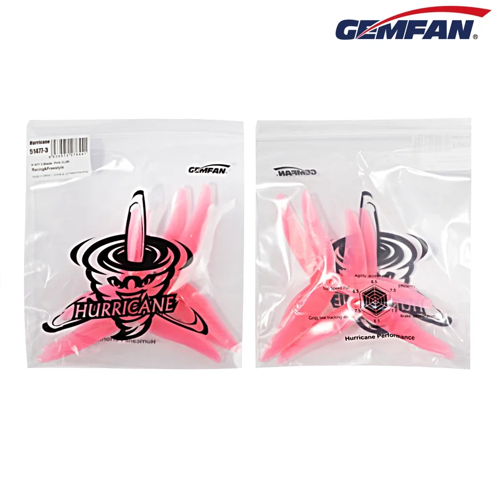 ใบพัด Gemfan JB Hurricane 5147 - Drone Racing Propeller บทวิจารณ์และราคา