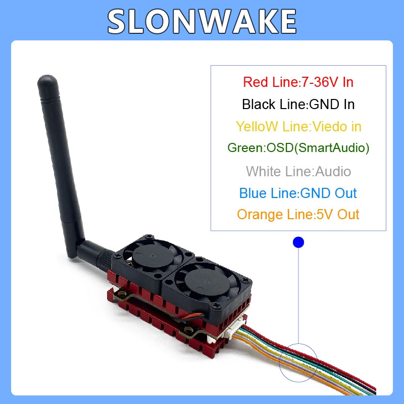 SLONWAKE 5.8G 48CH 4.2W VTX ปร - Drone Racing Vtx บทวิจารณ์และราคา