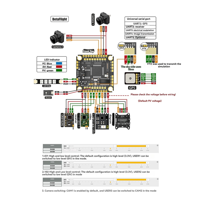 AA87 F4100 V4 FC & ESC Stack F - Drone Racing Flight Controller บทวิจารณ์และราคา